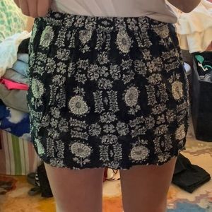 Navy and white flowy skirt